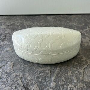 Coach Clamshell Patent Leather Sunglasses Case Holder Accessory